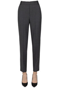 Pantaloni a sigaretta in lana Kiltie