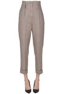 Linen-blend trousers Peserico