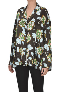 Flower print silk shirt Balia 8.22