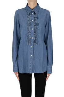 Camicia in denim con ruches Aspesi