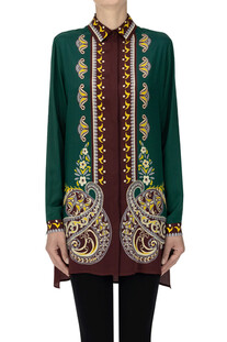 Camicia in crepè di seta Etro