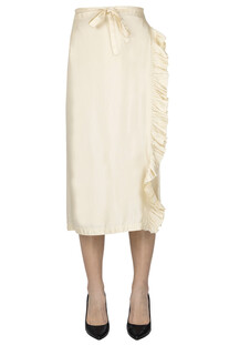 Satin wraparound skirt Aspesi