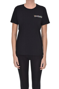 T-shirt in cotone con logo Moschino Couture