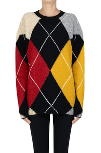 Argyle pullover Semicouture