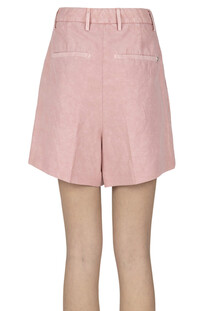 Shorts in cotone e lino Dondup