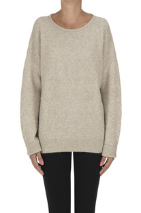Rounded neckline pullover Anneclaire
