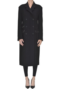 Double-breasted wool-blend coat Malloni