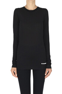 T-shirt in jersey di lana Jil Sander