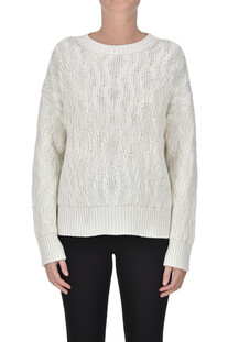 Woven knit pullover Fabiana Filippi