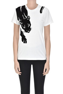 T-shirt con stampa pastificata Krizia