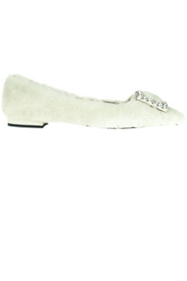 Amaia eco-fur ballerinas Festa