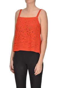 Top in maglia crochet Semicouture