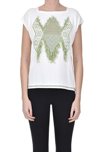 Fringed embroidery pullover D.Exterior