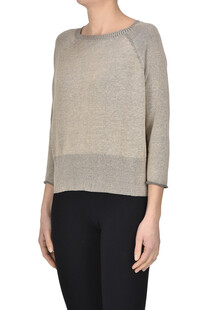 Pullover cropped a scatoletta Base Milano