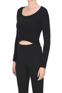 Embellished cropped pullover Nenette