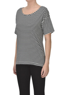 Striped t-shirt Rosso Puro
