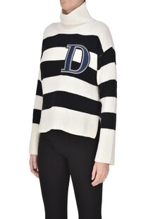 Striped turtleneck pullover  Dondup