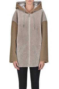 Shearling and wool cloth jacket Fabiana Filippi