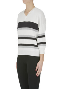 Striped cotton pullover Peserico