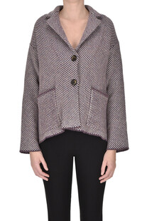 Textured knit cardigan jacket Base Milano