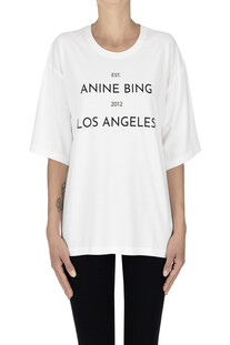 T-shirt stampa logo Anine Bing