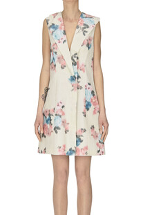 Flower print taffeta mini dress PHILOSOPHY di Lorenzo Serafini