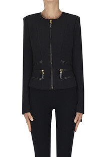 Blazer con dettagli in ecopelle Elisabetta Franchi