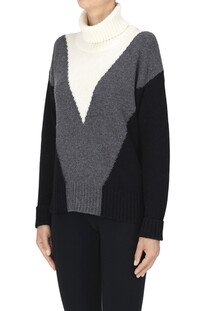 Pullover dolcevita color block  Jucca