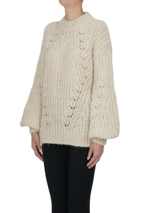 Chunky alpaca-blend knit pullover Seafarer