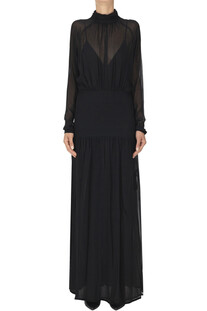 Crepé long dress Semicouture