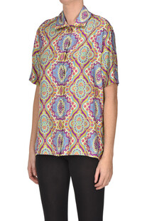 Printed silk blouse Etro