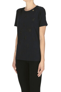 T-shirt con logo lettering Elisabetta Franchi