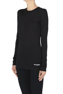 T-shirt in jersey di lana Jil Sander