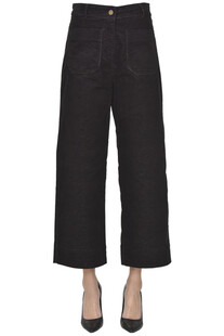 Cropped velvet trousers Sessun