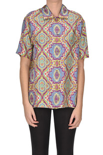 Printed silk blouse Etro