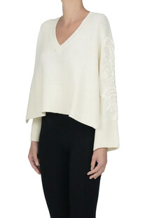 Embroidered wide pullover Ermanno Firenze by Ermanno Scervino