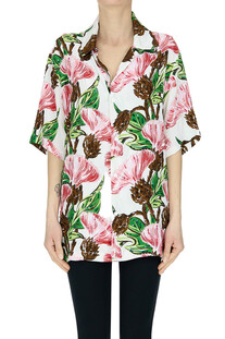 Camicia in crepè con paillettes P.A.R.O.S.H.