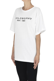T-shirt oversize con logo PHILOSOPHY di Lorenzo Serafini