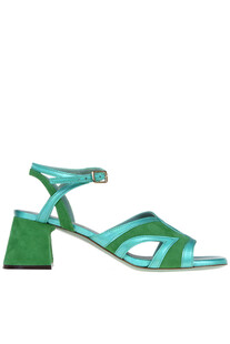 Suede and leather sandals Paola D'Arcano