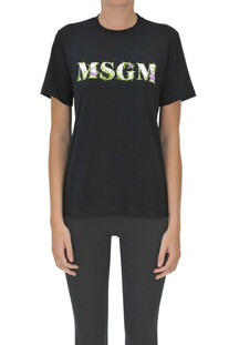 Flower designer logo t-shirt MSGM