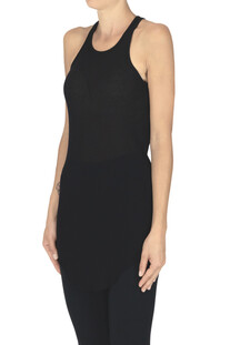 Tank top lungo a costine Rick Owens