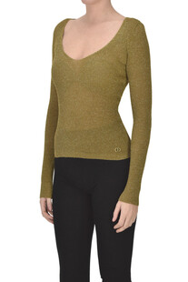 Pullover in lurex a costine Twinset Milano