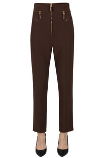 Pantaloni con dettagli in ecopelle Elisabetta Franchi