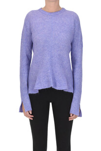 Ribbed mohair-blend knit pullover Alysi