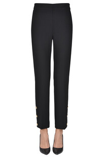 Pantaloni cropped in jersey Twinset Milano