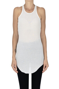 Tank top lungo a costine Rick Owens