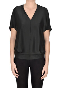 Blusa in satin Semicouture