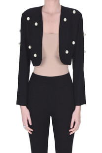 Maxi pearls cropped jacket Forte_Forte