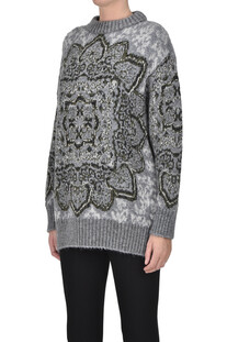 Oversized jacquard knit pullover Circus Hotel