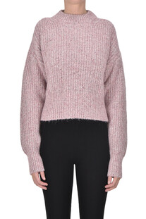 Cropped ribbed knit pullover Scaglione